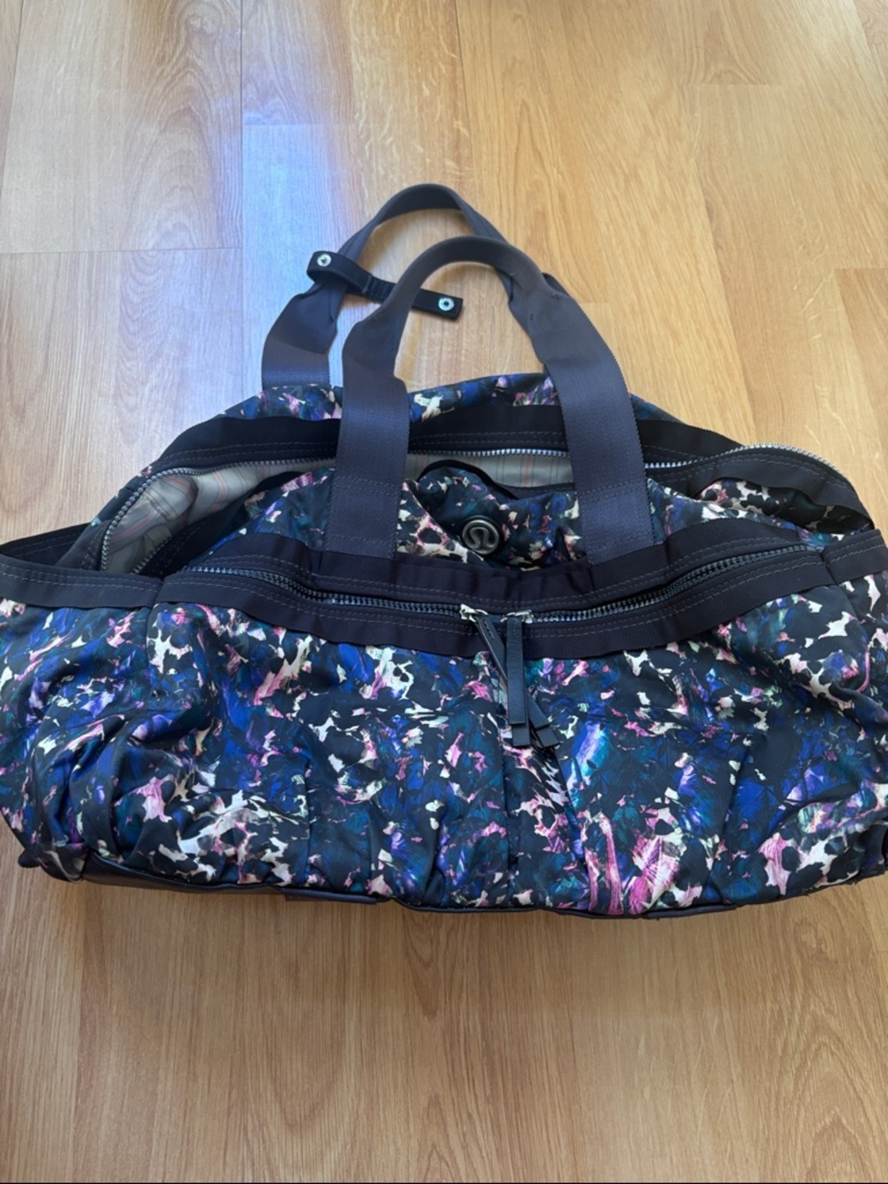 Lululemon Lululemon Gym To Win Duffel Multicolor Abstract-Print Women's Bag